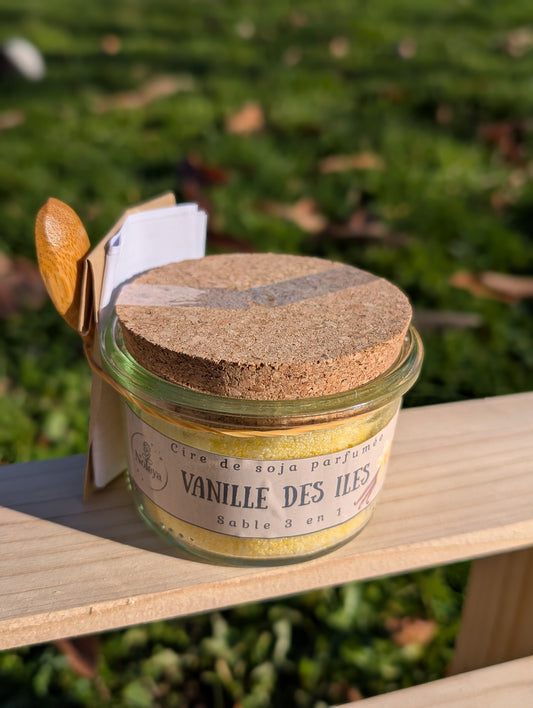 Kit Bougie Sable Vanille