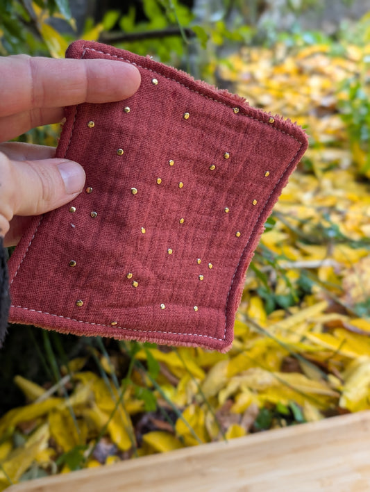 Lingette démaquillante Brique