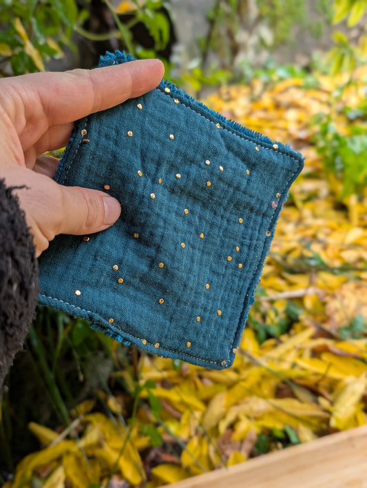 Lingette démaquillante Bleu Canard