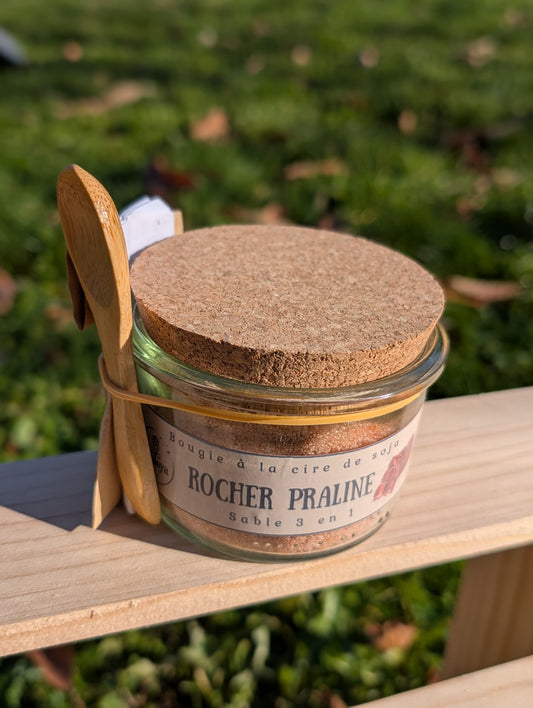 Kit Bougie Sable Rocher praliné